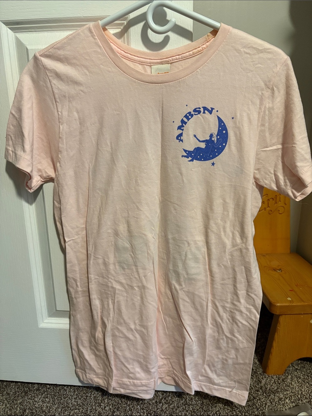 AMBSN “Let The Good Times Roll” Short Sleeve Tee - Light Pink
